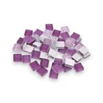 Jucarii, Copii si Bebe - Jucarii si jocuri - Jucarii & jocuri educative - Seturi de artizanat - Set 35 pietre decorative de mozaic din sticla Crisalida, 10 x 10 mm, Violet - Infinity.ro