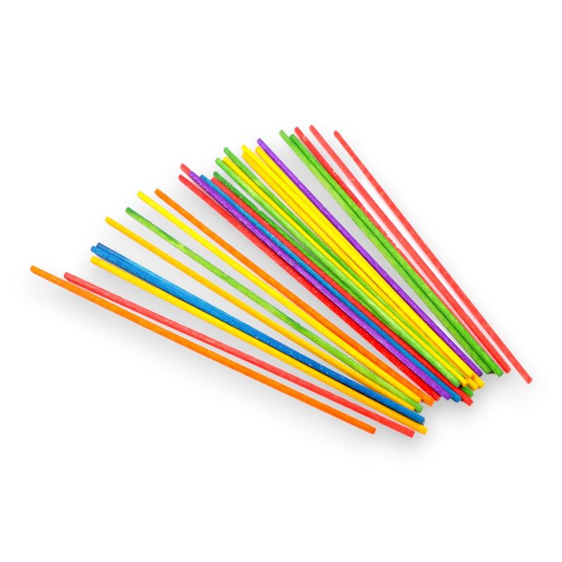 Jucarii, Copii si Bebe - Jucarii si jocuri - Jucarii & jocuri educative - Seturi de artizanat - Set 50 betisoare din lemn pentru decoratiuni Crisalida, lungime 15 cm, diametru 2.3 mm Multicolor - Infinity.ro