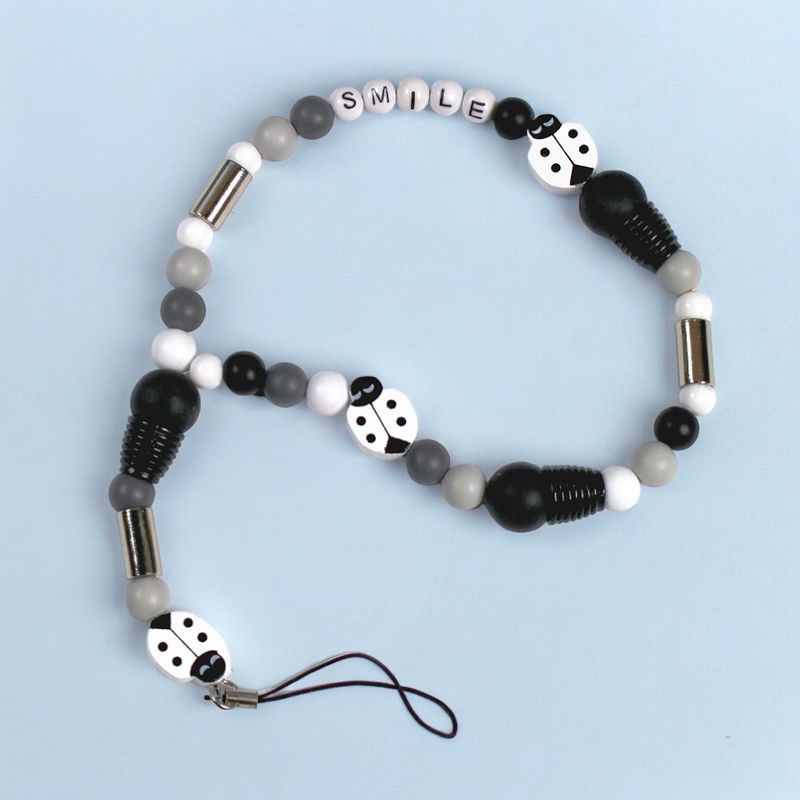 Fashion, accesorii si bijuterii - Femei - Accesorii femei - Alte accesorii femei - Set 10 agatatoare cu inel pentru pandantiv Crisalida, lungime 6.9 cm, Negru - Infinity.ro