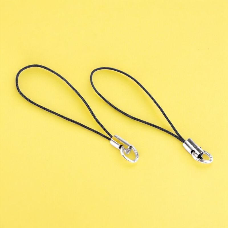 Fashion, accesorii si bijuterii - Femei - Accesorii femei - Alte accesorii femei - Set 10 agatatoare cu inel pentru pandantiv Crisalida, lungime 6.9 cm, Negru - Infinity.ro