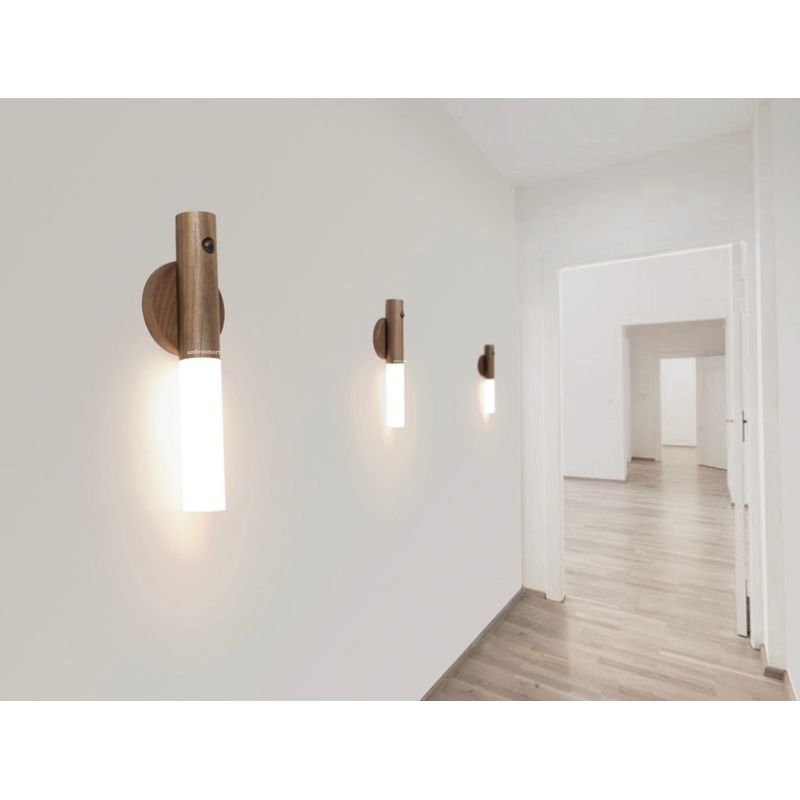 Casa si Gradina - Corpuri si surse de iluminat - Veioze si lampi - Veioze - Lampa Inteligenta de Interior cu Senzor de Miscare, Black Walnut, Lumina Calda - Infinity.ro