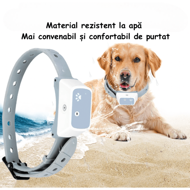 Petshop - Accesorii petshop - Zgarzi, lese si hamuri - Zgarzi - Guler Anti-latrat pentru Dresaj, Reincarcabil, Rezistent la Apa, Pentru animale de companie, Gri - Infinity.ro