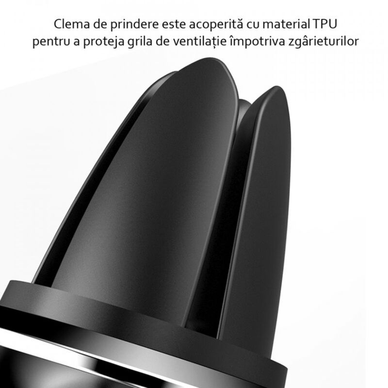Laptop, Telefoane si Tablete - Telefoane mobile si accesorii - Accesorii Telefoane - Suport si docking telefoane - Suport Auto Grila Ventilatie pentru Telefon - Baseus (SUER-A01) - Negru - Infinity.ro