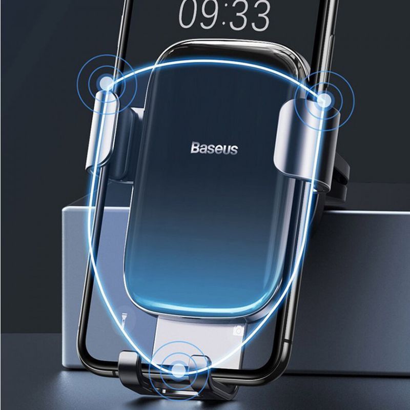 Laptop, Telefoane si Tablete - Telefoane mobile si accesorii - Accesorii Telefoane - Suport si docking telefoane - Suport Auto Grila Ventilatie - Baseus Glaze Gravity (SUYL-LG01) - Negru - Infinity.ro