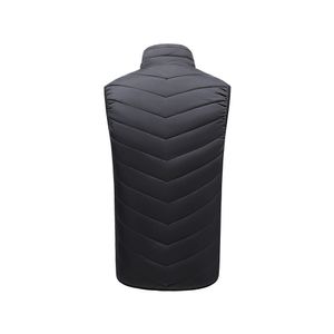 Vesta incalzita fata si spate SELECTIV, cipsir, cu fir usb, incalzeste 11 zone ale corpului, negru, 2XL