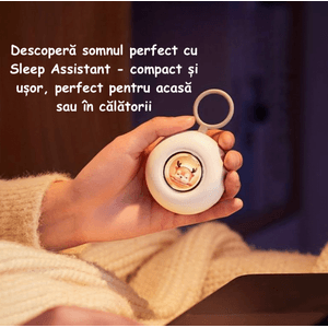 Dispozitiv Inteligent de Asistenta pentru Somn, Tehnologie cu Pulsuri de Frecventa Redusa, Alb, pentru copii si adulti