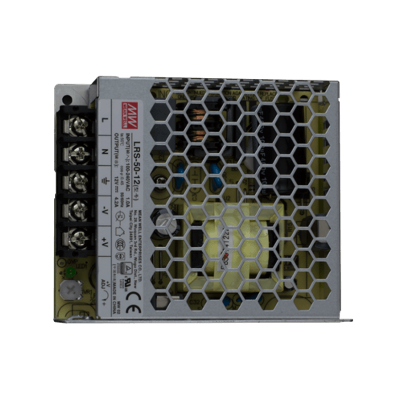 Casa si Gradina - Electrice - Smart Home - Accesorii control acces si supraveghere - Sursa in comutatie MeanWell -13.8V, 4.2A  LRS-50-12 - Infinity.ro