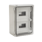 Casa si Gradina - Electrice - Smart Home - Accesorii control acces si supraveghere - Cutie modulara IP65 din ABS gri, usa transparenta, 2 x 12 module, 300x400x170 mm PP3114 - Infinity.ro