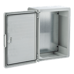Casa si Gradina/Electrice/Smart Home/Accesorii control acces si supraveghere - Cutie distributie IP65 din ABS gri, usa mata, placa metalica, 200x300x130 mm PP3001 - Infinity.ro