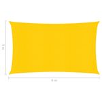 Casa si Gradina - Gradina si terasa - Umbrele si pavilioane - Umbrele - Panza parasolar, galben, 3x6 m, HDPE, 160 g/m² - Infinity.ro