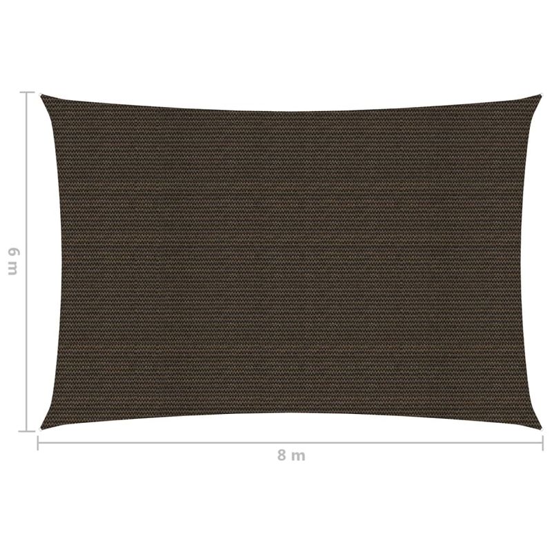 Casa si Gradina - Gradina si terasa - Umbrele si pavilioane - Umbrele - Panza parasolar, maro, 6x8 m, HDPE, 160 g/m² - Infinity.ro