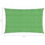 Casa si Gradina - Gradina si terasa - Umbrele si pavilioane - Umbrele - Panza parasolar, verde deschis, 3x6 m, HDPE, 160 g/m² - Infinity.ro