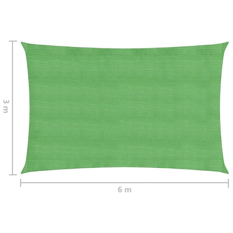 Casa si Gradina - Gradina si terasa - Umbrele si pavilioane - Umbrele - Panza parasolar, verde deschis, 3x6 m, HDPE, 160 g/m² - Infinity.ro