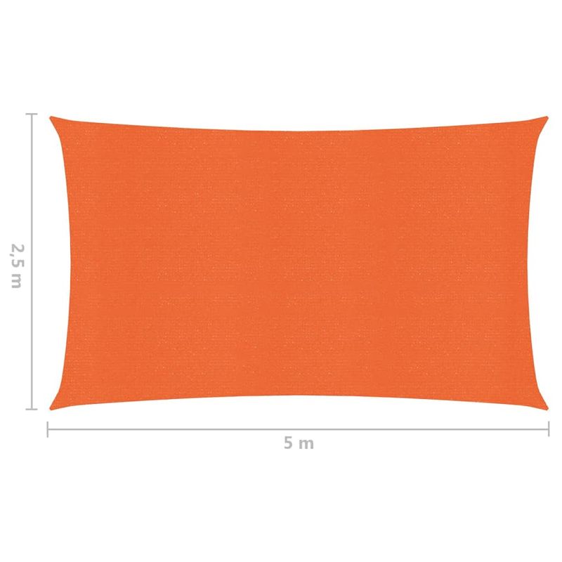 Casa si Gradina - Gradina si terasa - Umbrele si pavilioane - Umbrele - Panza parasolar, portocaliu, 2,5x5 m, HDPE, 160 g/m² - Infinity.ro