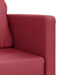 Casa si Gradina - Mobilier - Canapele si coltare - Canapele - Canapea extensibila 2 in 1, rosu vin, 112x174x55 cm piele eco - Infinity.ro