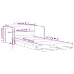 Casa si Gradina - Mobilier - Canapele si coltare - Canapele - Canapea extensibila 2 in 1, rosu vin, 112x174x55 cm piele eco - Infinity.ro
