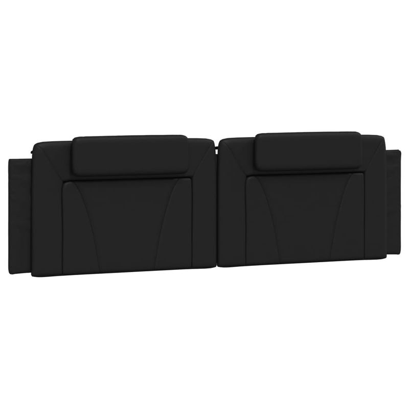 Casa si Gradina - Mobilier - Paturi si accesorii - Paturi - Pat cu saltea, negru, 180x200 cm, piele ecologica - Infinity.ro