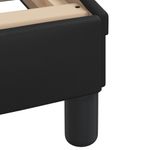 Casa si Gradina - Mobilier - Paturi si accesorii - Paturi - Pat cu saltea, negru, 180x200 cm, piele ecologica - Infinity.ro
