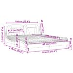 Casa si Gradina - Mobilier - Paturi si accesorii - Paturi - Pat cu saltea, negru, 180x200 cm, piele ecologica - Infinity.ro