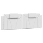 Casa si Gradina - Mobilier - Paturi si accesorii - Paturi - Pat cu saltea, alb, 160x200 cm, piele ecologica - Infinity.ro