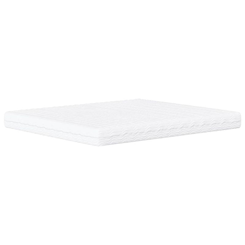 Casa si Gradina - Mobilier - Paturi si accesorii - Paturi - Pat cu saltea, alb, 160x200 cm, piele ecologica - Infinity.ro