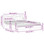 Casa si Gradina - Mobilier - Paturi si accesorii - Paturi - Pat cu saltea, gri, 160x200 cm, piele ecologica - Infinity.ro