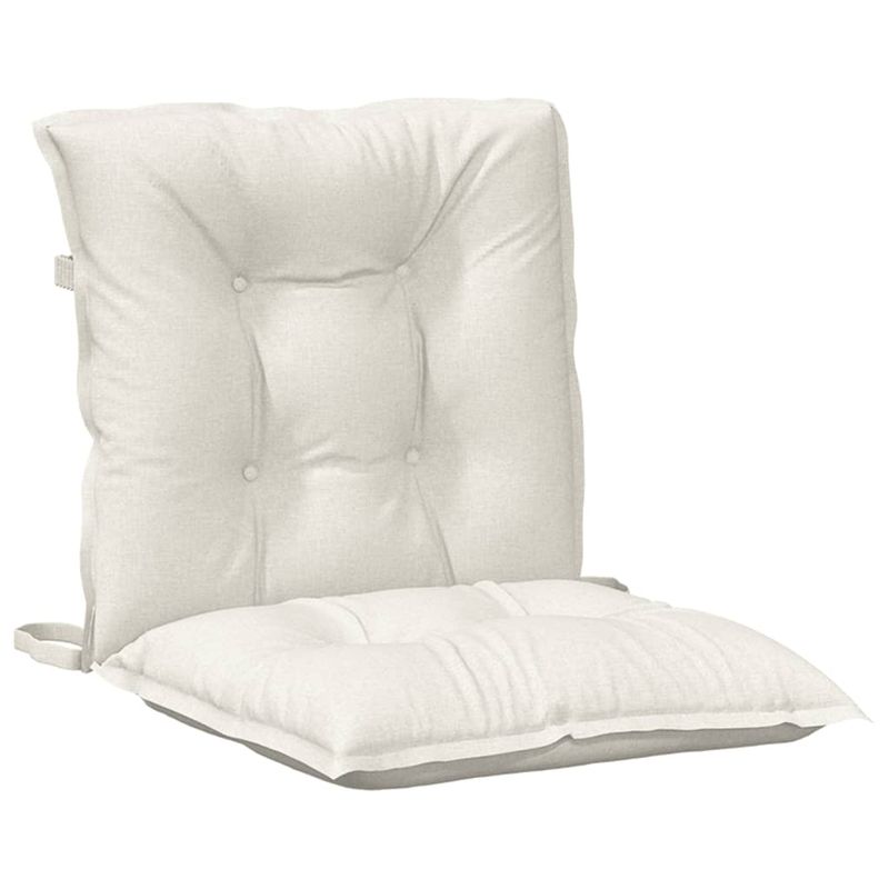 Casa si Gradina - Textile si covoare - Perne si pilote - Perne decorative - Perne scaun cu spatar scund 4buc. melanj crem 100x50x7cm textil - Infinity.ro