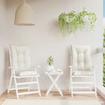 Casa si Gradina - Textile si covoare - Perne si pilote - Perne decorative - Perne scaun spatar inalt, 2 buc. melanj crem 120x50x7 cm textil - Infinity.ro