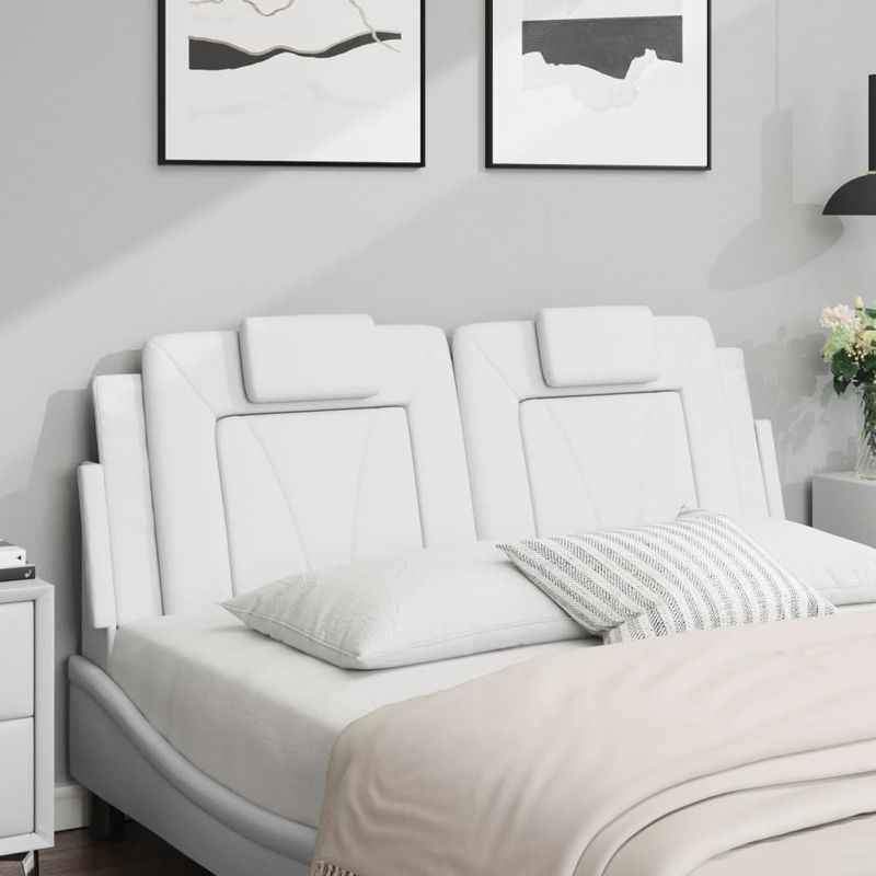 Casa si Gradina - Mobilier - Paturi si accesorii - Accesorii paturi - Tablie de pat Alb 135 cm Lemn compozit - Infinity.ro