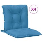 Casa si Gradina - Textile si covoare - Perne si pilote - Perne decorative - Perne scaun spatar mic 4 buc. melanj albastru 100x50x7cm textil - Infinity.ro