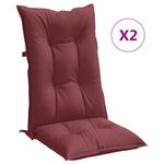 Casa si Gradina - Textile si covoare - Perne si pilote - Perne decorative - Perne scaun cu spatar inalt, 2 buc. rosu vin 120x50x7 cm textil - Infinity.ro