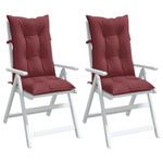 Casa si Gradina - Textile si covoare - Perne si pilote - Perne decorative - Perne scaun cu spatar inalt, 2 buc. rosu vin 120x50x7 cm textil - Infinity.ro