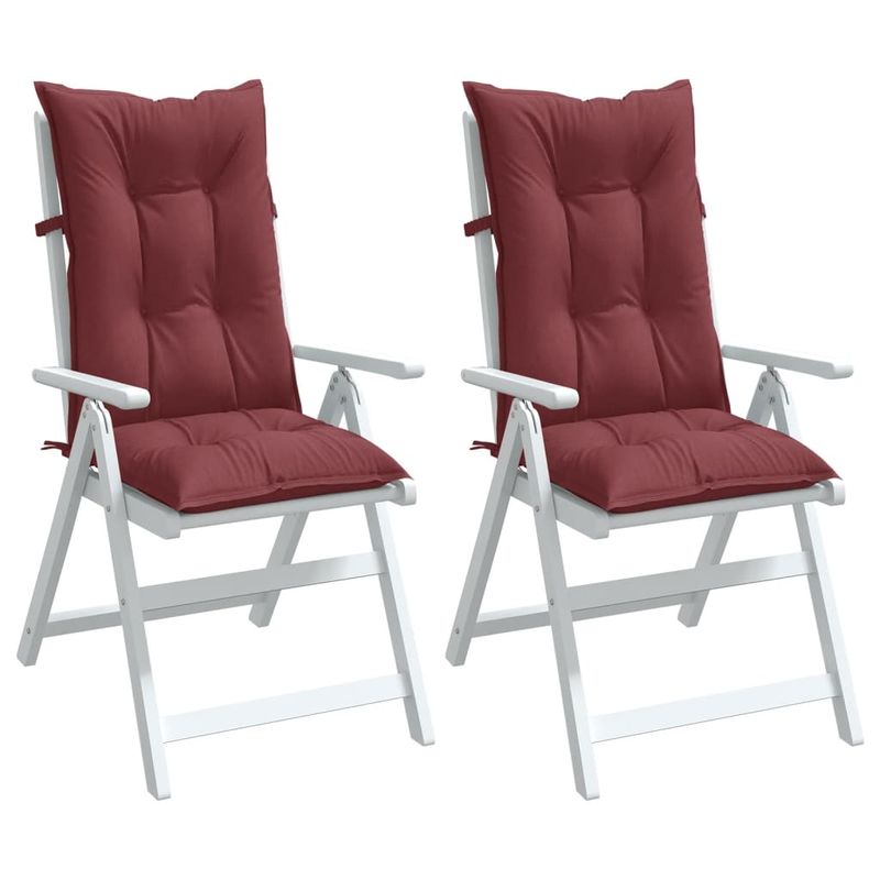 Casa si Gradina - Textile si covoare - Perne si pilote - Perne decorative - Perne scaun cu spatar inalt, 2 buc. rosu vin 120x50x7 cm textil - Infinity.ro