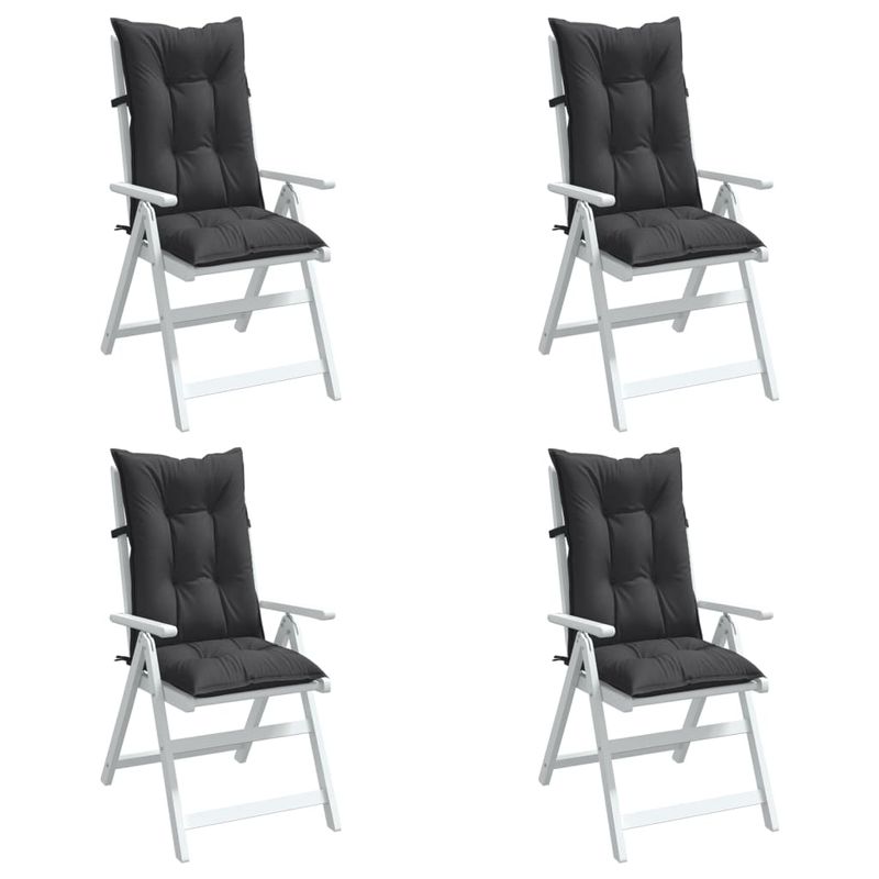 Casa si Gradina - Textile si covoare - Perne si pilote - Perne decorative - Perne scaun cu spatar inalt, 4 buc. antracit 120x50x7 cm textil - Infinity.ro
