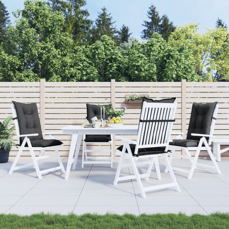 Casa si Gradina - Textile si covoare - Perne si pilote - Perne decorative - Perne scaun cu spatar inalt, 4 buc. antracit 120x50x7 cm textil - Infinity.ro