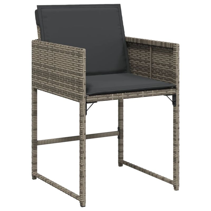 Casa si Gradina - Gradina si terasa - Mobilier exterior - Seturi mobila gradina - Set mobilier de gradina cu perne, 11 piese, gri, poliratan - Infinity.ro