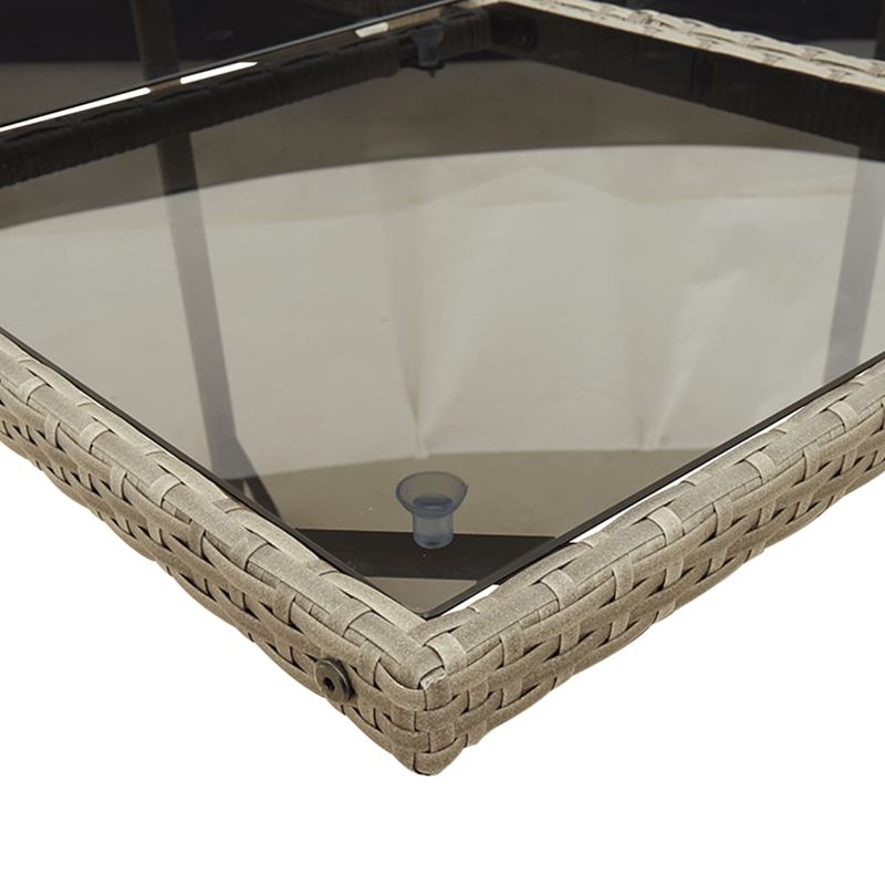 Casa si Gradina - Gradina si terasa - Mobilier exterior - Seturi mobila gradina - Set mobilier de gradina cu perne, 11 piese, gri, poliratan - Infinity.ro