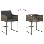 Casa si Gradina - Gradina si terasa - Mobilier exterior - Seturi mobila gradina - Set mobilier de gradina cu perne, 11 piese, gri, poliratan - Infinity.ro