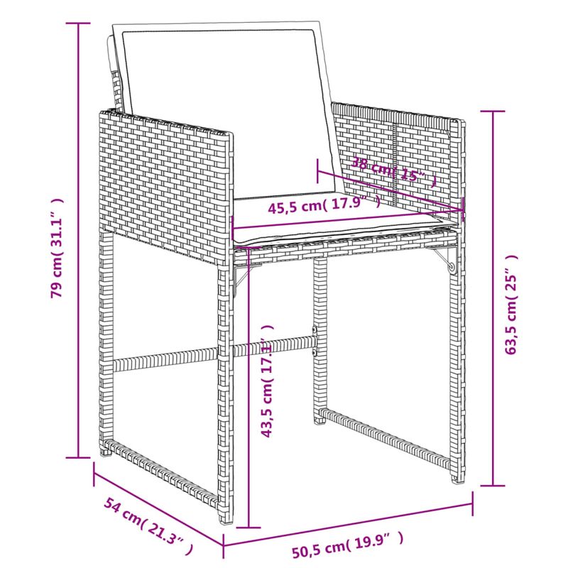Casa si Gradina - Gradina si terasa - Mobilier exterior - Seturi mobila gradina - Set mobilier de gradina cu perne, 11 piese, gri, poliratan - Infinity.ro