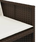 Casa si Gradina - Gradina si terasa - Mobilier exterior - Seturi mobila gradina - Set mobilier de gradina cu perne, 11 piese, maro, poliratan - Infinity.ro