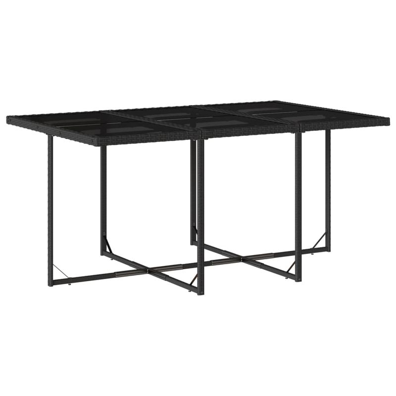 Casa si Gradina - Gradina si terasa - Mobilier exterior - Seturi mobila gradina - Set mobilier de exterior cu perne, 11 piese, negru, poliratan - Infinity.ro