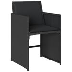 Casa si Gradina - Gradina si terasa - Mobilier exterior - Seturi mobila gradina - Set mobilier de exterior cu perne, 11 piese, negru, poliratan - Infinity.ro