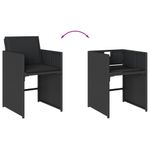 Casa si Gradina - Gradina si terasa - Mobilier exterior - Seturi mobila gradina - Set mobilier de exterior cu perne, 11 piese, negru, poliratan - Infinity.ro