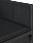 Casa si Gradina - Gradina si terasa - Mobilier exterior - Seturi mobila gradina - Set mobilier de exterior cu perne, 11 piese, negru, poliratan - Infinity.ro