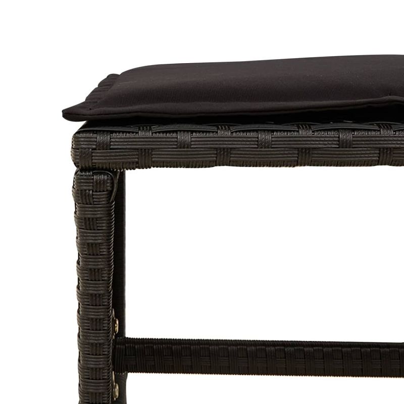 Casa si Gradina - Gradina si terasa - Mobilier exterior - Seturi mobila gradina - Set mobilier de exterior cu perne, 11 piese, negru, poliratan - Infinity.ro