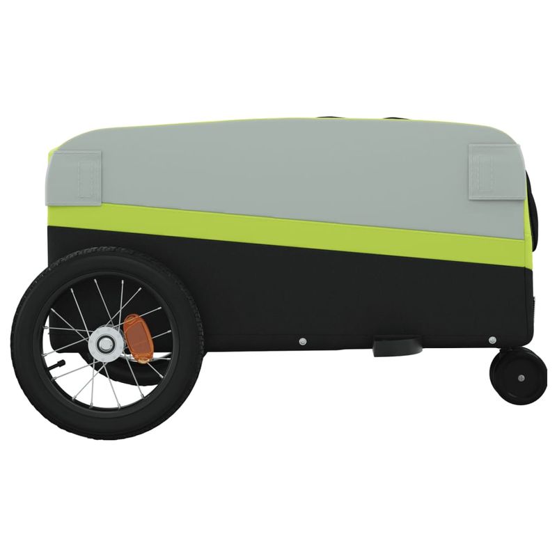 Sport si Outdoor - Ciclism - Accesorii pentru biciclete - Remorci biciclete - Remorca pentru biciclete, negru și verde, 30 kg, fier, mărime 122x53x53 cm - Infinity.ro
