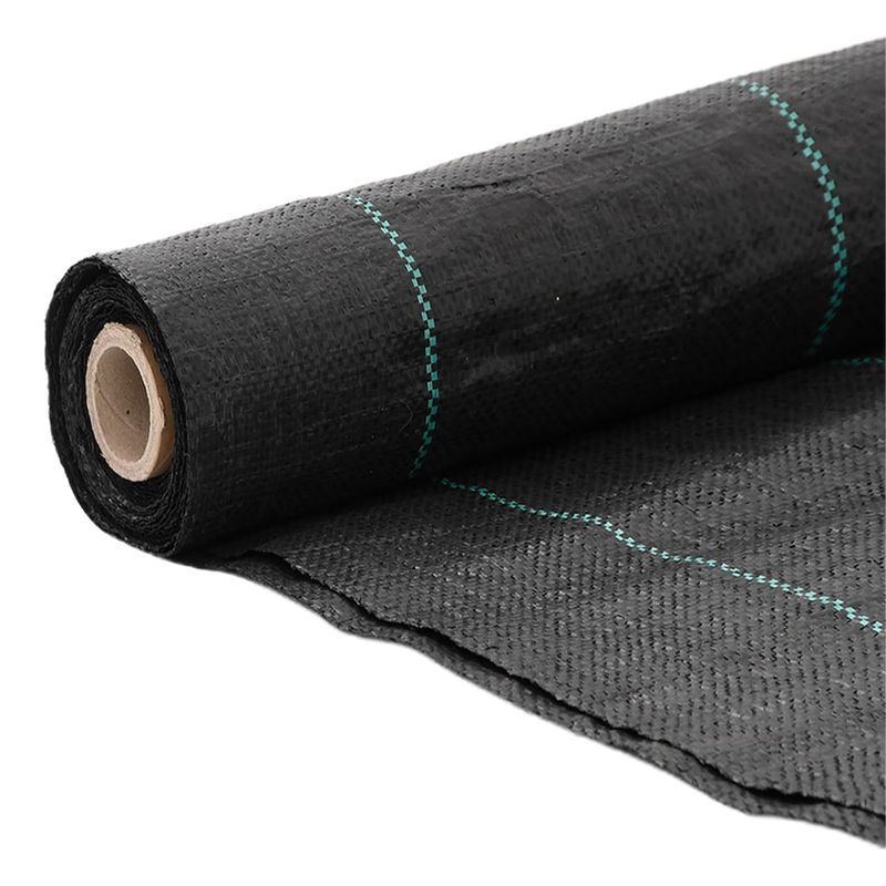Casa si Gradina - Gradinarit si plante - Sere si solarii - Membrana antiburuieni, negru, 2x50 m, PP, mărime 2x50 m (100 g/m²) - Infinity.ro