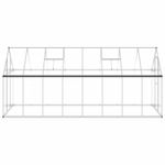 Casa si Gradina - Gradinarit si plante - Sere si solarii - Sere cu cadru de baza, argintiu, 445x169x195 cm, aluminiu - Infinity.ro