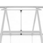 Casa si Gradina - Gradinarit si plante - Sere si solarii - Sere cu cadru de baza, argintiu, 445x169x195 cm, aluminiu - Infinity.ro