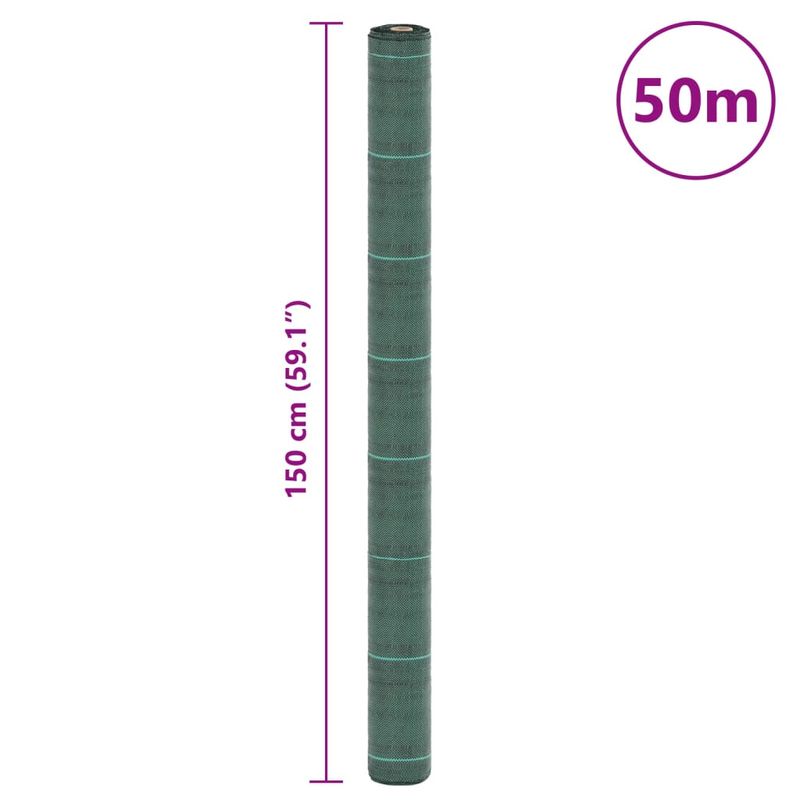 Casa si Gradina - Gradinarit si plante - Sere si solarii - Membrana antiburuieni, verde, 1,5x50 m, PP - Infinity.ro